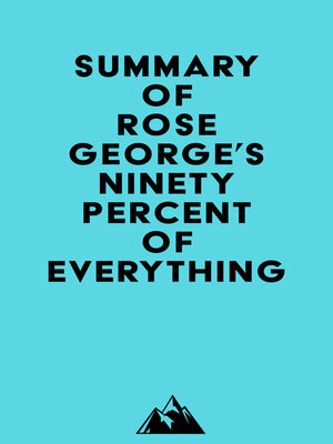 cover image of Summary of Rose George's Ninety Percent of Everything